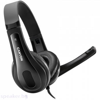Слушалки CANYON CHSU-1 basic PC headset with microphone