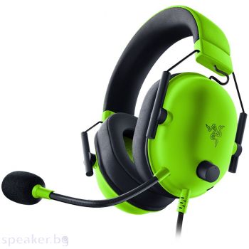 Геймърски слушалки Razer BlackShark V2 X - Wired Gaming Headset - Green - FRML Packaging