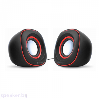 Тонколони, Kisonli V350, 2x3W, USB, Черен