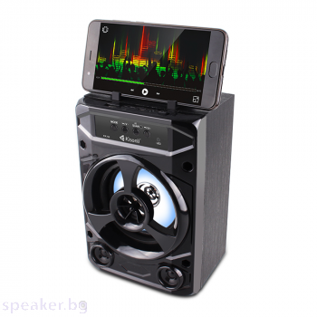 Тонколона Kisonli KK-02, Bluetooth, USB, SD, FM, Черен
