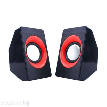 Тонколони Kisonli A-303, 2x3W, USB, Различни цветове