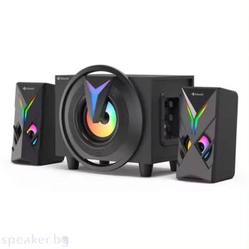 Тонколони Kisonli TM-1000U, Bluetooth, USB, AUX, SD, FM, 8W+2x4W, Black - 22220