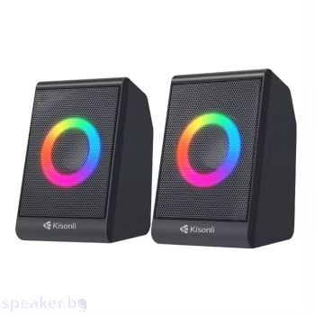 Тонколони Kisonli X12, AUX, 2x3W, Black - 22229