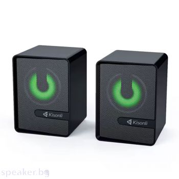Тонколони Kisonli L-4040, AUX, 2x3W, Black - 22234