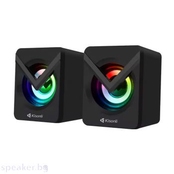 Тонколони Kisonli L-1040, AUX, 2x2.5W, Black - 22244