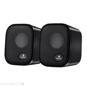 Тонколони Kisonli KS-10, AUX, 2x3W, Black - 22253