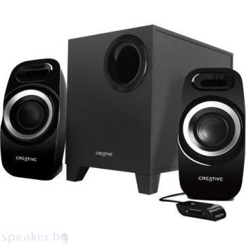 Озвучителна система Creative Inspire T3300, 2.1, 2x5.5W+16W, Черен