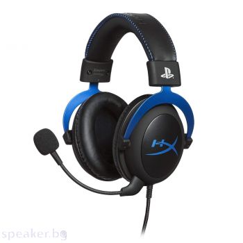 Геймърски слушалки HyperX, Cloud - PS4, Микрофон, Черен/Син