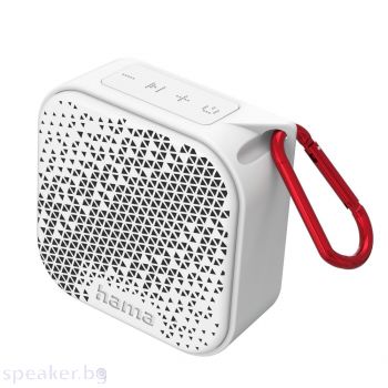 HAMA Блутут мобилна колонка "Pocket 3.0", Waterproof. 3.5W, бяла