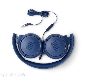 Слушалки on-ear JBL T500, Син