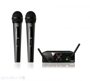 Система с 2 безжични микрофона AKG WMS40 Mini Dual Vocal Set