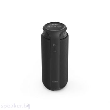 Блутут мобилна колонка HAMA Pipe 2.0, Защита от вода, 24 W, Черен