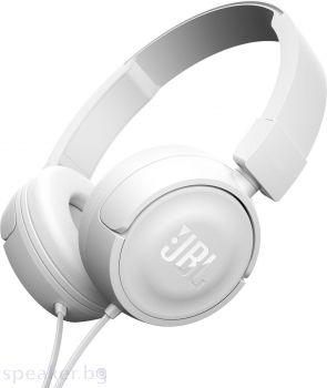 Слушалки on-ear JBL T450, Бял
