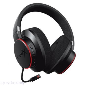 Слушалки с микрофон CREATIVE SoundblasterX H6, 7.1 Virtual Surround Sound, Aurora Reactive RGB, Черен
