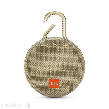 Блутут Колонка JBL Clip 3, Пясъчен