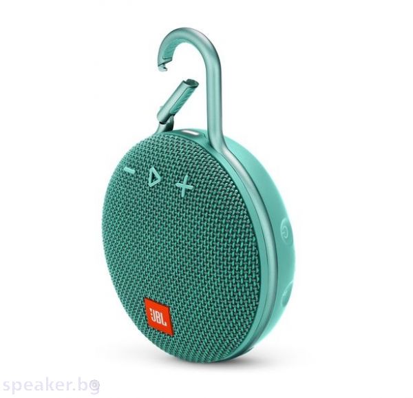 Тонколона JBL CLIP 3 TEAL ultra-portable and waterproof Bluetooth speaker