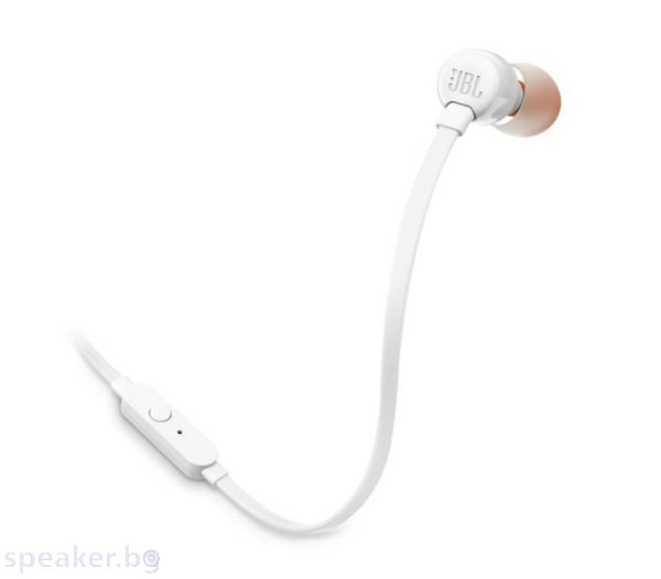 Слушалки JBL T110 WHT In-ear headphones