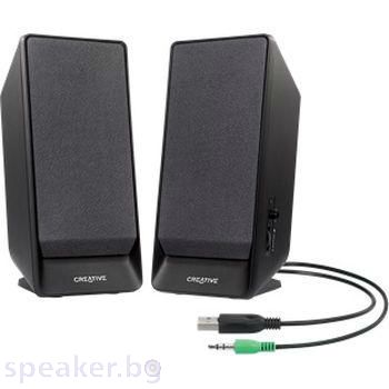 Тонколони Creative A50, 2.0, 2 x 0.8W, Черен
