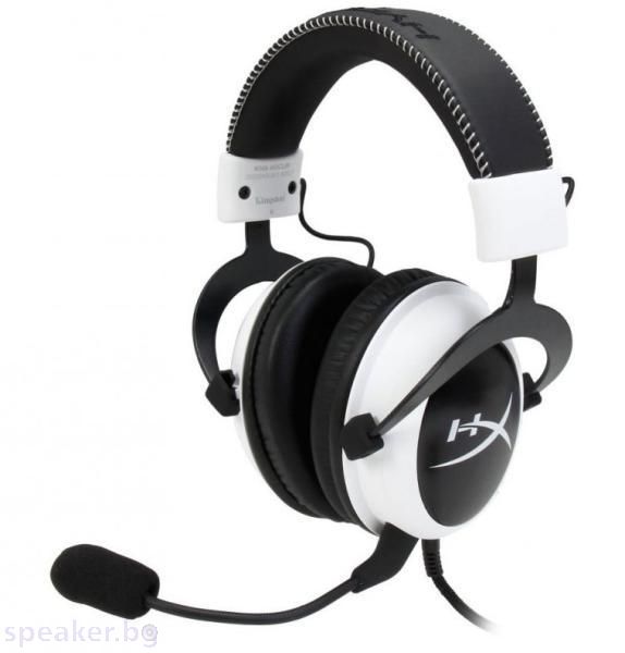 Слушалки с микрофон KINGSTON HyperX Cloud бял