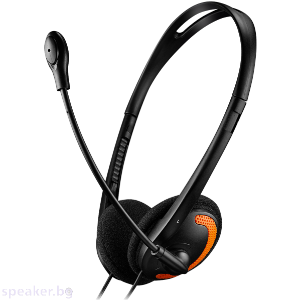 Слушалки с микрофон CANYON CNS-CHS01BO черен