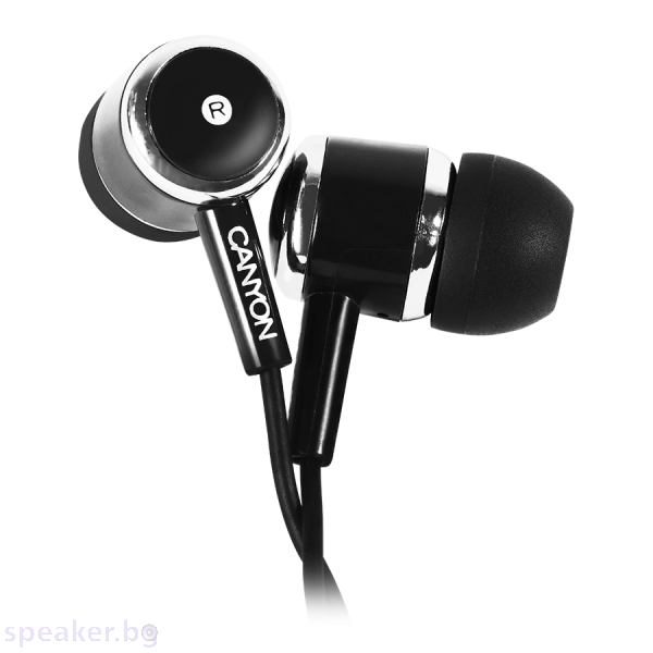 Слушалки с микрофон CANYON CNE-CEPM01B Stereo earphones ерен