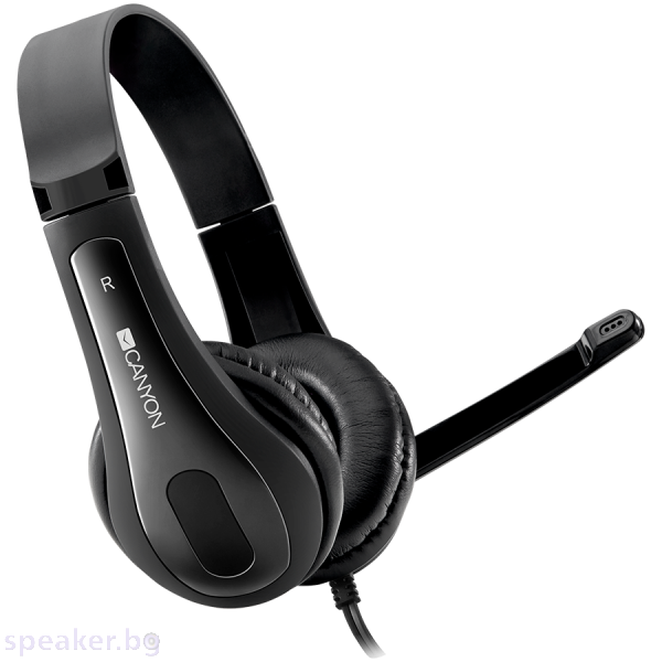 Слушалки CANYON HSC-1 basic PC headset with microphone