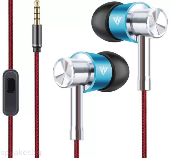 Слушалки за мобилни устройства, С микрофон, Vykon MK-7, Различни цветове 