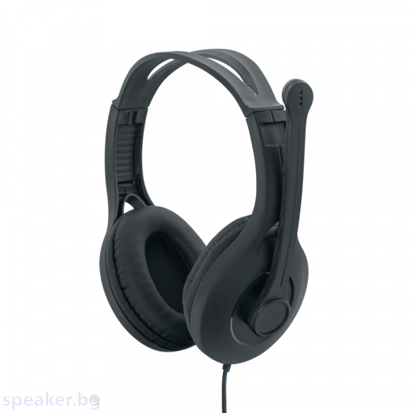 Слушалки No brand X3 Pro, За компютър, Микрофон, Черен 