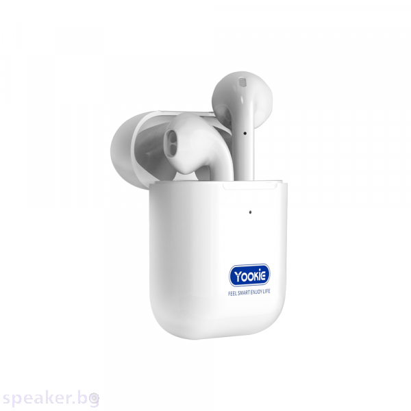 Bluetooth слушалки Yookie YK S18, Бял –