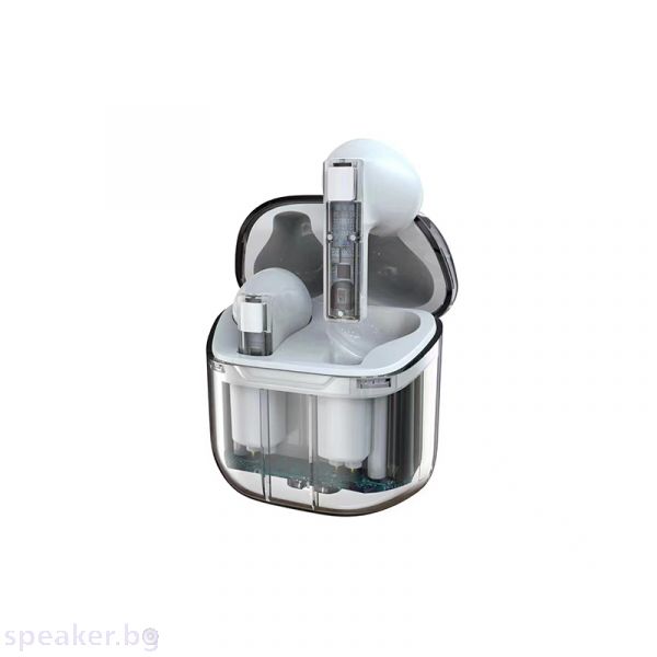 Bluetooth слушалки WiWu Ghost TWS11, Бял – 