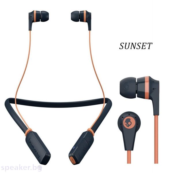 Блутут слушалки тапи Skullcandy INKD 2.0 Wireless Тъмно син