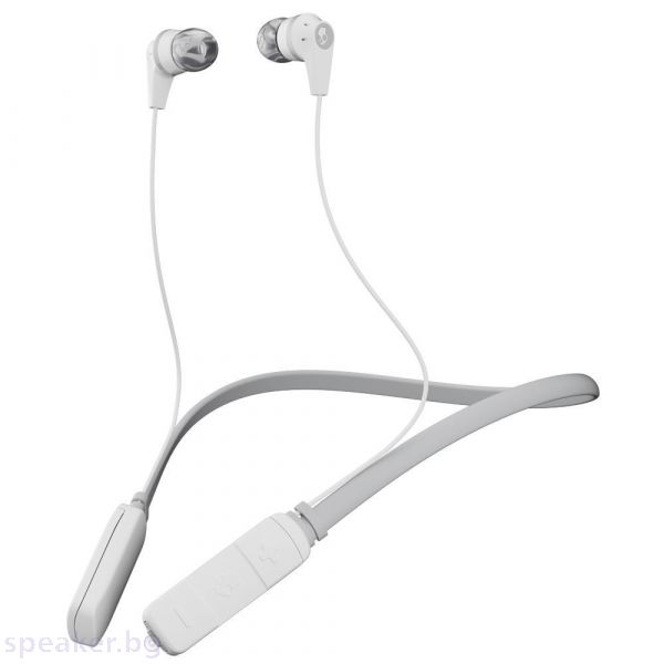 Блутут слушалки тапи Skullcandy INKD 2.0 Wireless  Бял/Сив