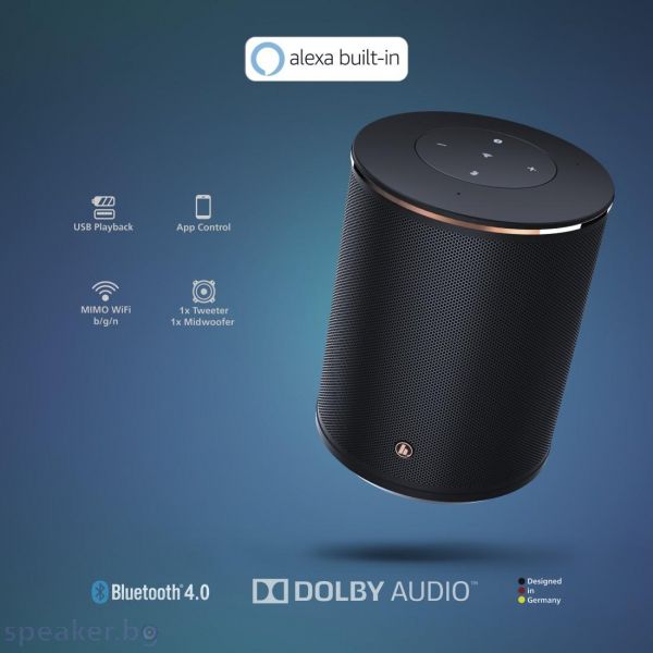 Преносима смарт тонколона HAMA SIRIUM1400ABT, Bluetooth / гласов асистент, Черен