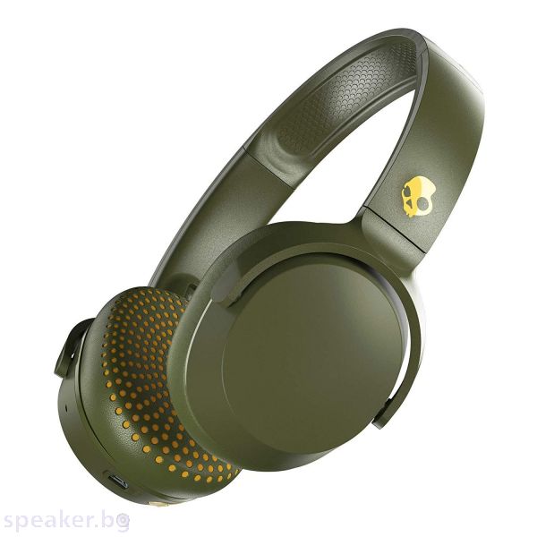 Блутут слушалки Skullcandy Riff Wireless, Малено Зелен