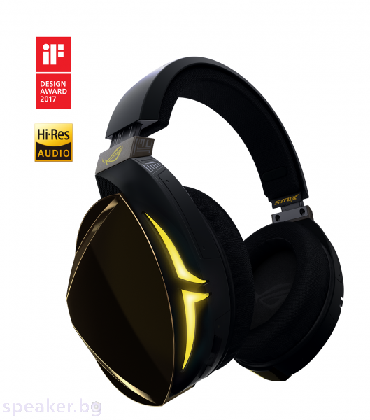 Геймърски слушалки ASUS ROG Strix Fusion 700 Wireless Hi-Fi-Grade ESS DAC and Amplifier, Virtual 7.1, RGB