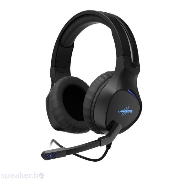 Геймърски слушалки Hama uRage SoundZ 400, Микрофон, USB Черен