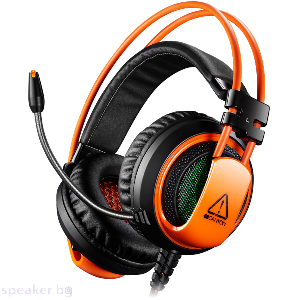 Слушалки Gaming headset 3.5mm jack plus USB connector for vibration function Черен