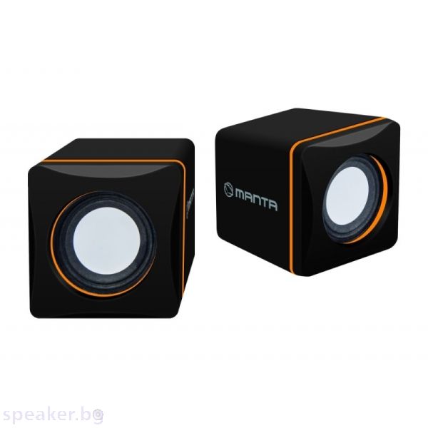 Тонколони MANTA SPK50 6W, 2.0, черен