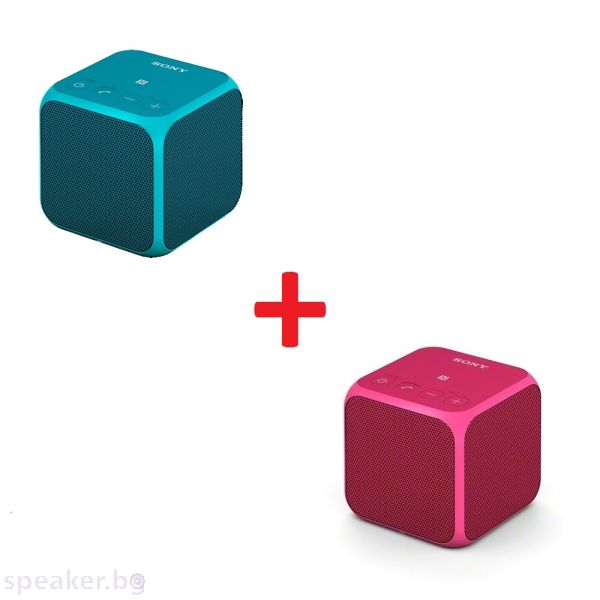 Безжични тонколони SONY SRS-X11 Bluetooth blue,pink  2бр. 10W