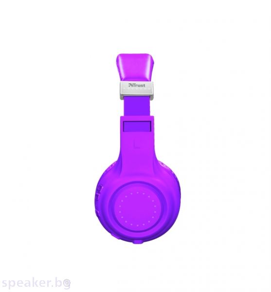 Слушалки TRUST Dura Bluetooth wireless headphones – Лилав
