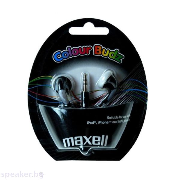 Слушалки MAXELL color BUDS черни
