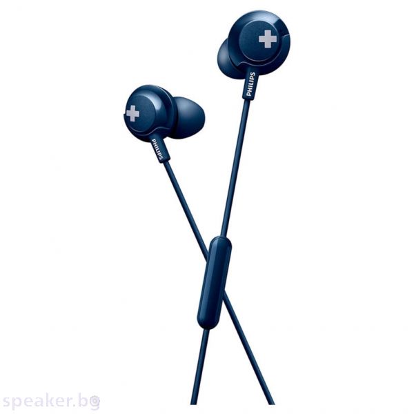 Слушалки PHILIPS слушалки за поставяне в ушите с микрофон BASS+