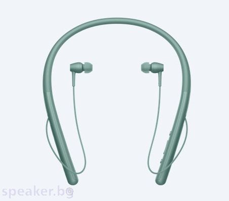 Sony Hi-Res WI-H700, green, 9mm driver unit; High-Resolution Audio, DSEE HX