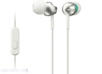 Слушалки SONY Headset MDR-EX110AP white