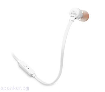 Слушалки JBL T110 WHT In-ear headphones