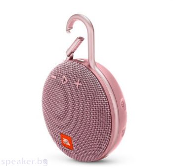 Тонколона JBL CLIP 3 PINK ultra-portable and waterproof Bluetooth speaker