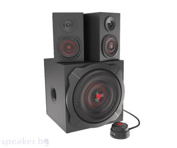 Тонколони GENESIS Speakers Helium 610BT 60W Rms 2.1 Black Wired Remote Control