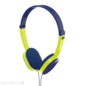 Слушалки HAMA Kids, Стерео, 1.2 m, Син/Зелен