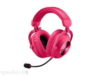 Безжични Геймърски слушалки Logitech PRO X 2 Magenta