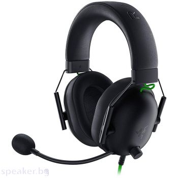 Геймърски слушалки Razer BlackShark V2 - Black With USB Sound Card